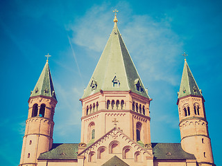 Image showing Retro look Mainz Cathedral