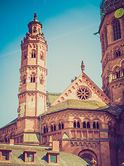 Image showing Retro look Mainz Cathedral