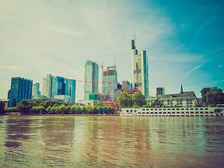 Image showing Retro look Frankfurt, Germany