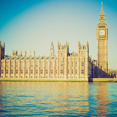 Image showing Vintage look Big Ben, London