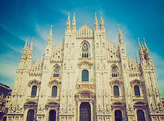 Image showing Retro look Duomo, Milan