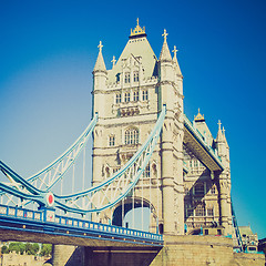 Image showing Vintage look Tower Bridge London