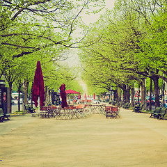 Image showing Retro look Unter den Linden, Berlin