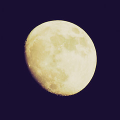 Image showing Retro look Full moon