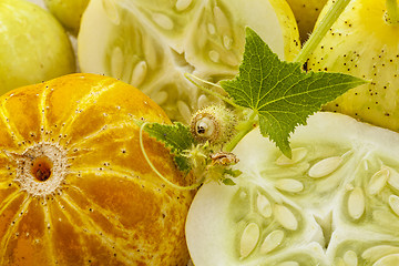 Image showing lemon cucumbers