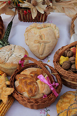 Image showing Delicious homemade Christmas bread