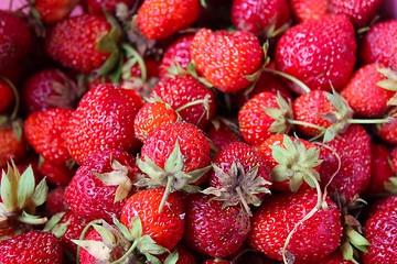 Image showing Set of a ripe strawberry