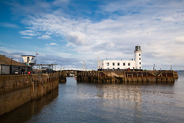 Image showing Evening in the harbor