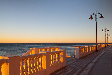 Image showing On the beach in Malaga