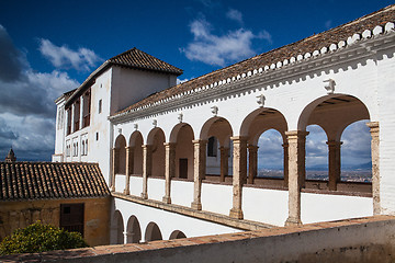 Image showing Pavillon of Generalife in Alhambra complex