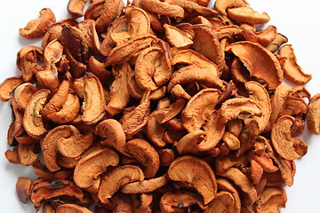 Image showing dried apples on the white background