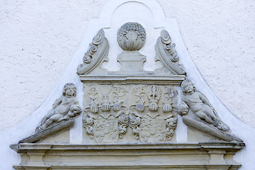 Image showing Decoration Over Church Doornt