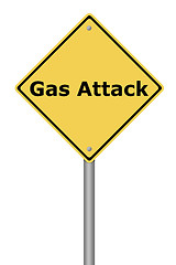 Image showing Warning Sign Gas Attack