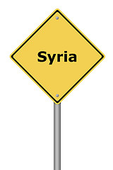 Image showing Warning Sign Syria