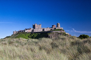 Image showing Bamburgh castle on top of the rock