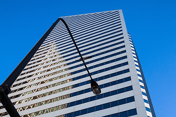 Image showing Looking up - skyscraper in Chicago