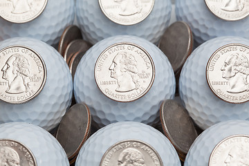 Image showing Golf and money 