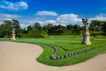 Image showing Garden park in Dobris