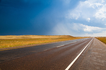 Image showing Dangerous storm on the prairie in Wyoming