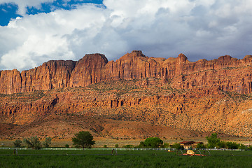 Image showing Beautiful rock formations in Moab near the Arches NP