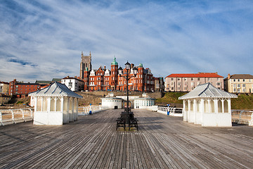 Image showing Morning on the Cromer pier in England