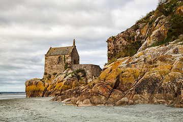 Image showing Detail of Mont Saint Michel in Brittany