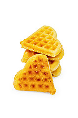Image showing Biscuit in the shape of heart stack