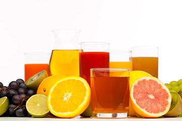 Image showing juices in glasses