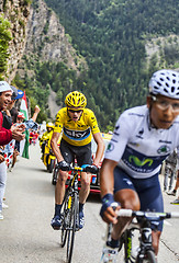 Image showing Duel at Alpe D'Huez