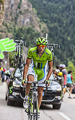 Image showing Moreno Moser Climbing Alpe D'Dhuez