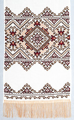 Image showing embroidered handmade good by cross-stitch pattern