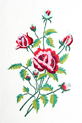 Image showing embroidered handmade good by cross-stitch pattern