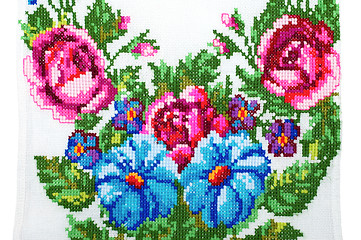 Image showing embroidered good by cross-stitch pattern