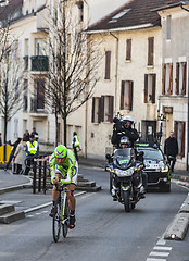 Image showing The Cyclist Ivan Basso- Paris Nice 2013 Prologue in Houilles