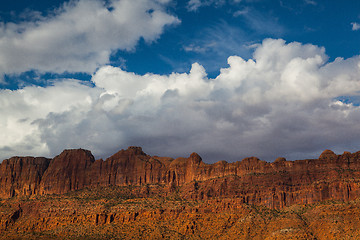 Image showing Beautiful rock formations in Moab near the Arches NP