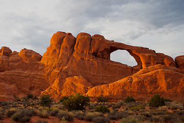 Image showing Beautiful rock formations in Arches National Park, Utah, USA