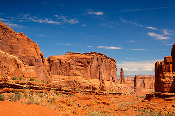 Image showing Beautiful rock formations in Arches National Park, Utah, USA