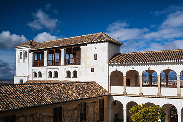 Image showing Pavillon of Generalife in Alhambra complex