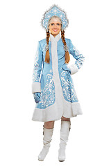 Image showing Smiling snow maiden