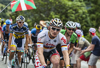 Image showing Andre Greipel Climbing Alpe D'Huez