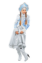 Image showing Playful snow maiden