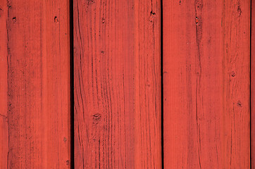 Image showing Red wooden background