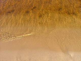 Image showing golden beach view