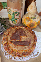 Image showing Delicious homemade Christmas bread