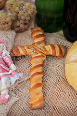 Image showing Delicious homemade Christmas bread