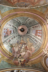 Image showing Fresco painting on the ceiling of the church