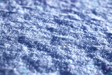 Image showing festal background of white snow