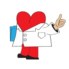 Image showing cartoon doctor heart