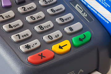 Image showing Credit card terminal