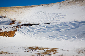 Image showing Snowy desert